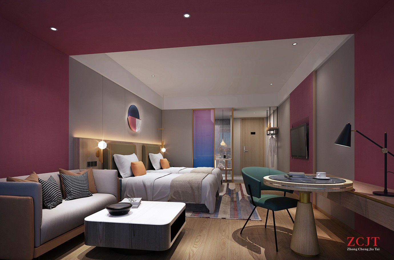 酒店客房装修装饰、客房色彩选择