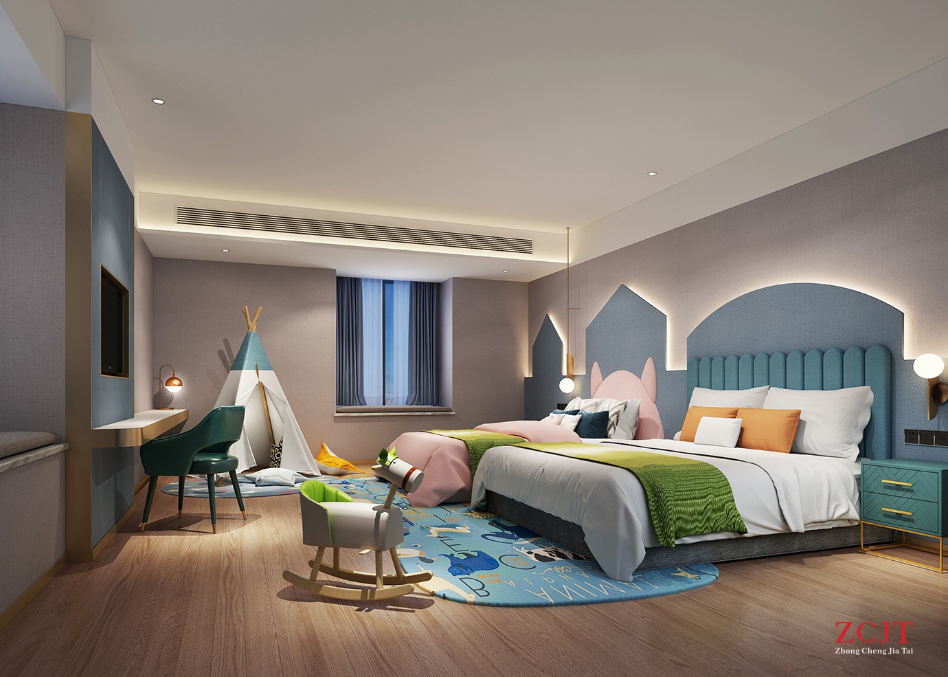 酒店儿童客房、酒店亲子客房设计