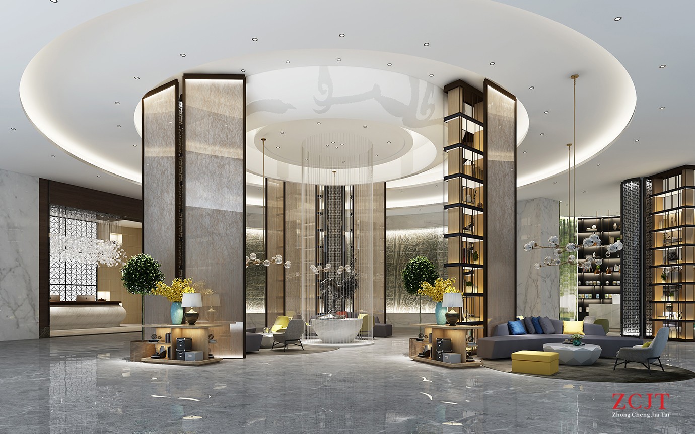 酒店大厅设计、室内空间布局装修