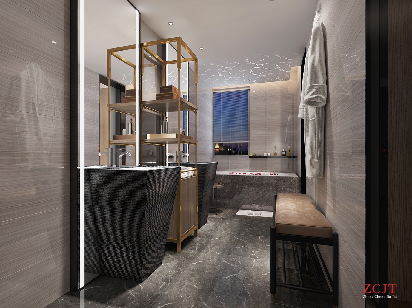 酒店淋浴间设计、室内装修